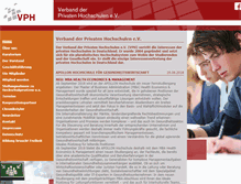 Tablet Screenshot of private-hochschulen.net
